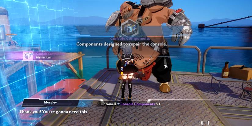 giving morgley an iced strawberry soda in tower of fantasy