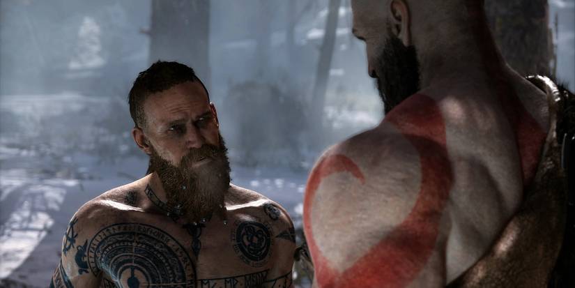 god of war baldur and kratos