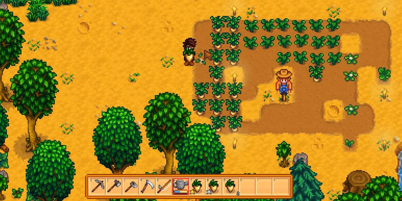 harvesting crops stardew valley