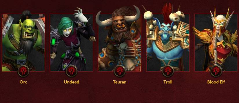 horde wotlk races