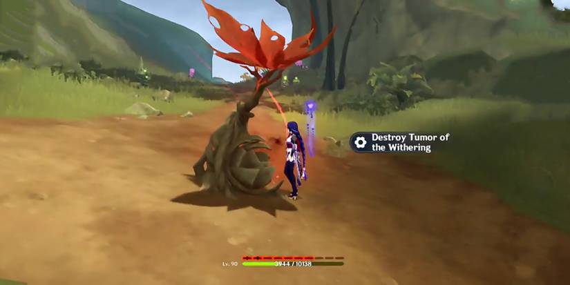 how to destroy the withering in sumeru in genshin impact