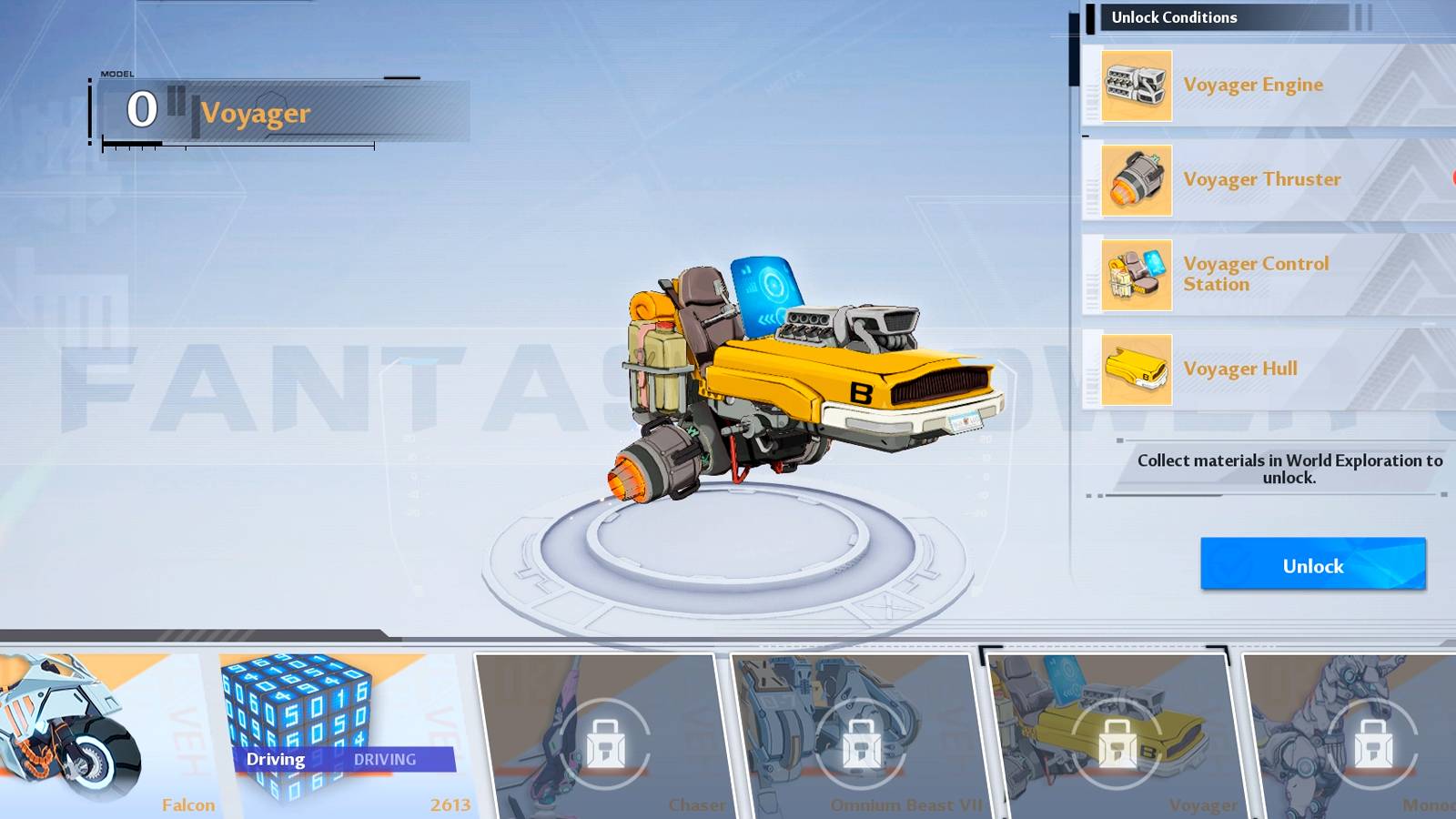 how to get voyager thruster in tower of fantasy