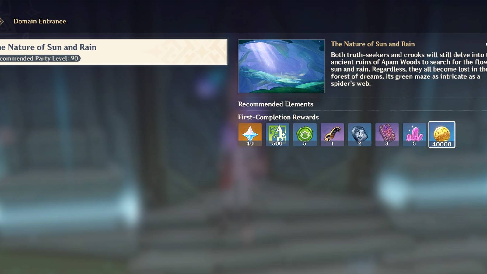 how to unlock the coordinates of sun and rain domain in genshin impact