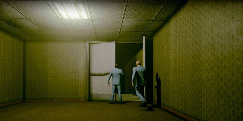 inside teh backrooms door