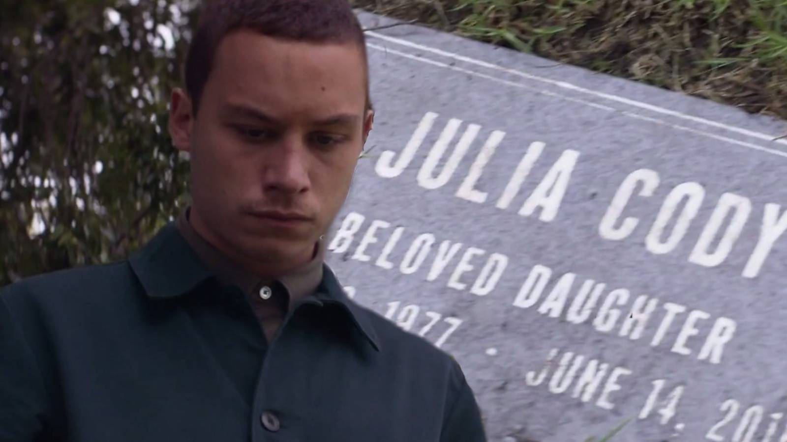 J Cody (Finn Cole) at mother's grave in Animal Kingdom season 6