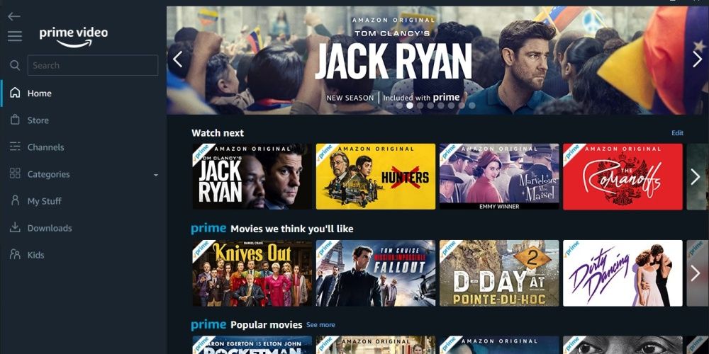Jack Ryan is exclusive to Amazon Prime Video