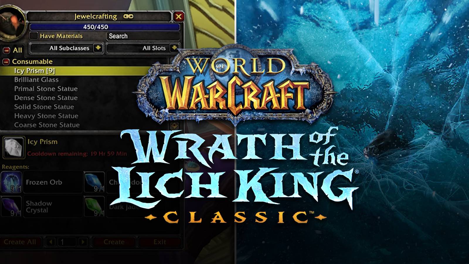 how to level 450 jewelcrafting wow classic wotlk