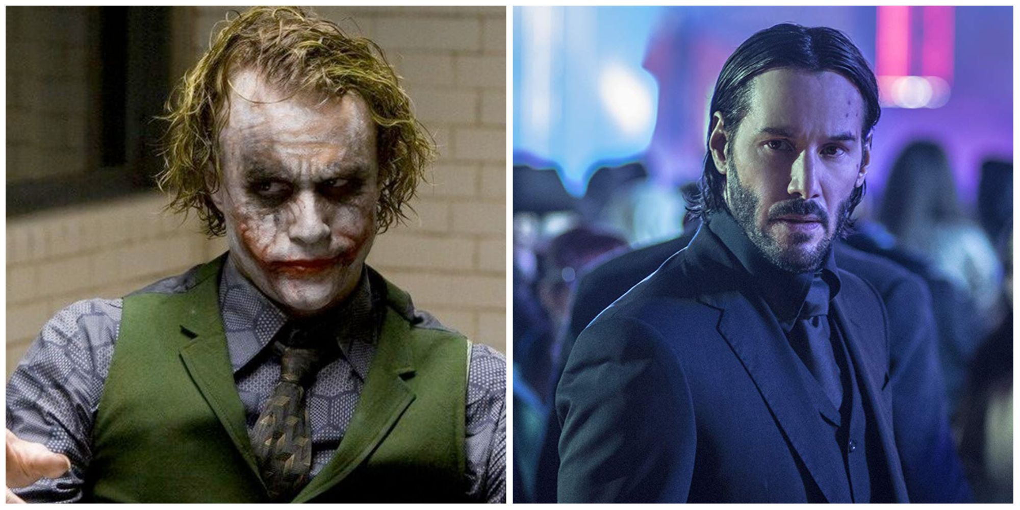 (Left) joker and (right) john wick