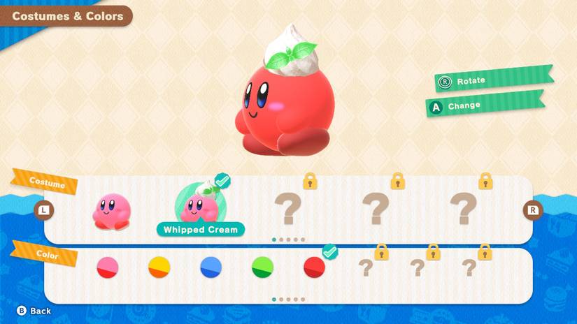 kirbys dream buffet whipped cream costume