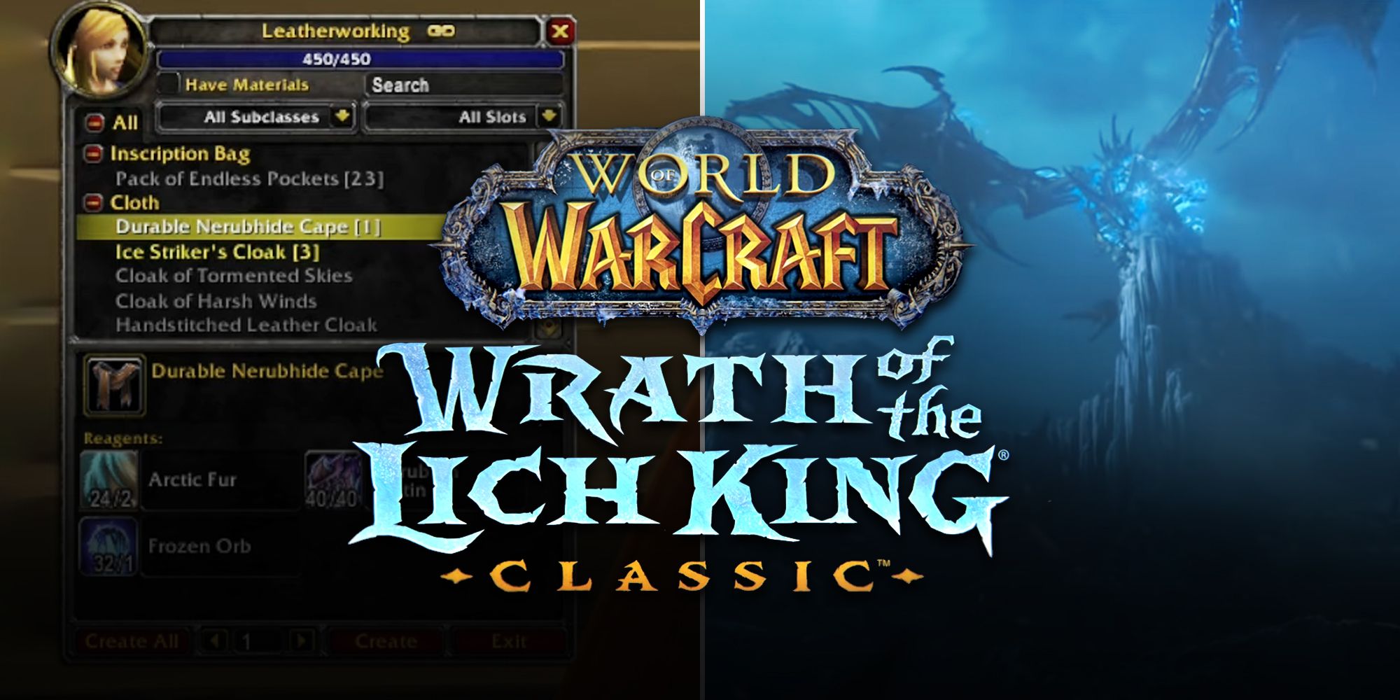 WoW WotLK Tailoring Guide 1-450