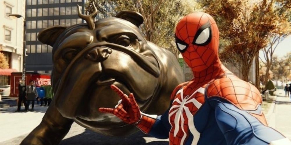lockjaw statue from marvel's spider-man