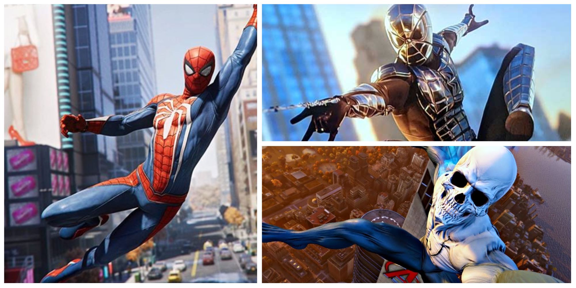 costumes from marvel's spider-man ps4 and pc 