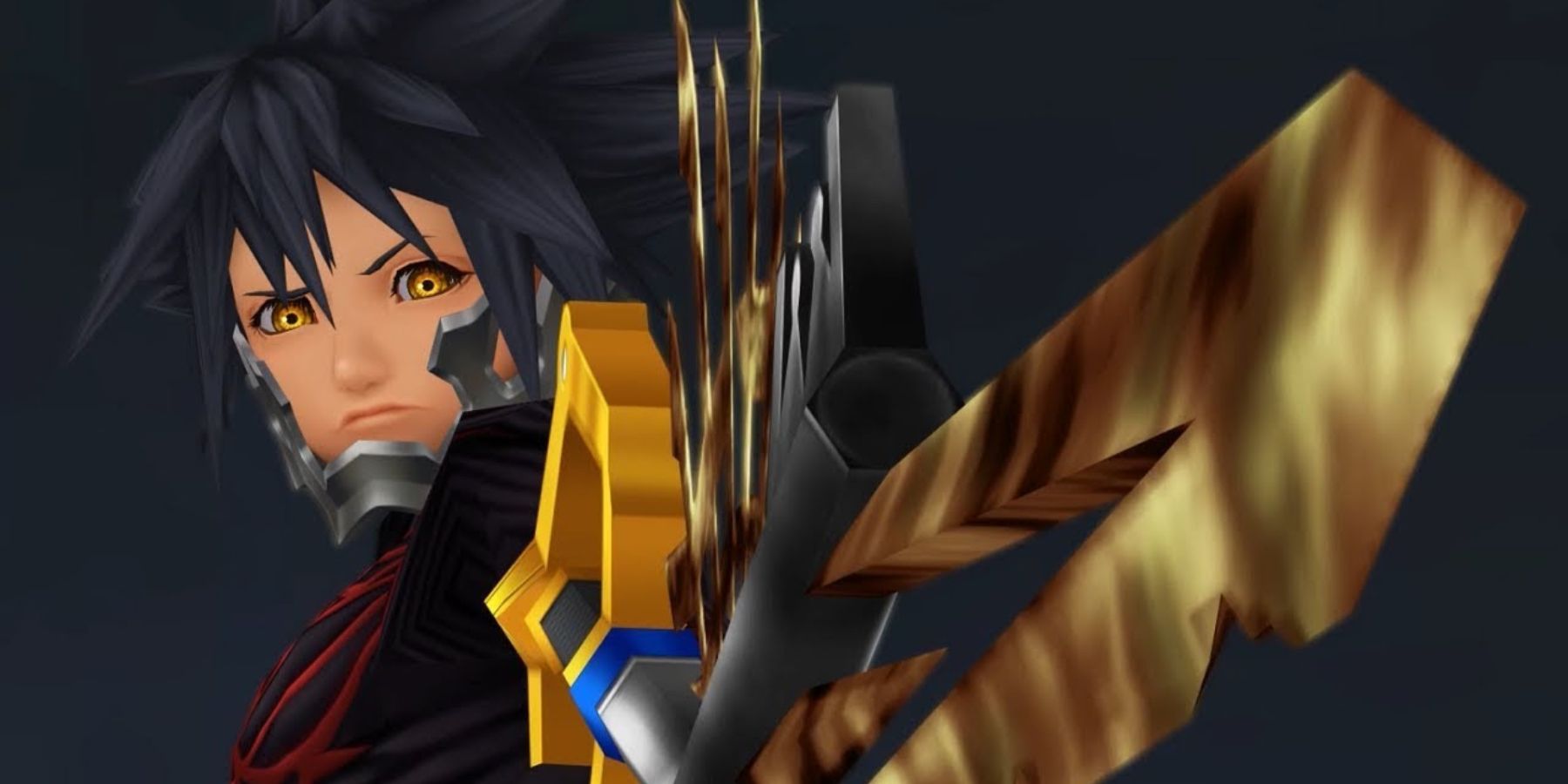 Vanitas with the x-blade in Kingdom Hearts Birth By Sleep