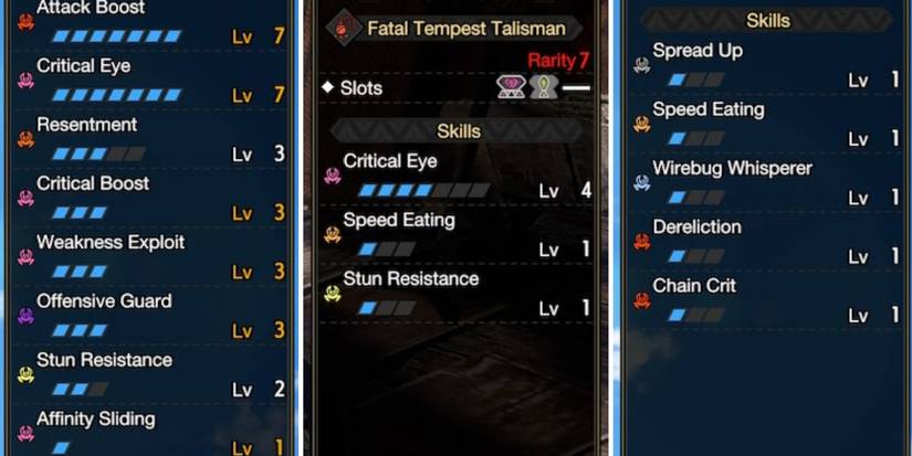 Talisman and Skills