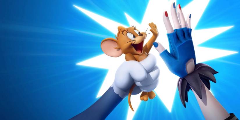 multiversus tom and jerry high-fiving harley quinn
