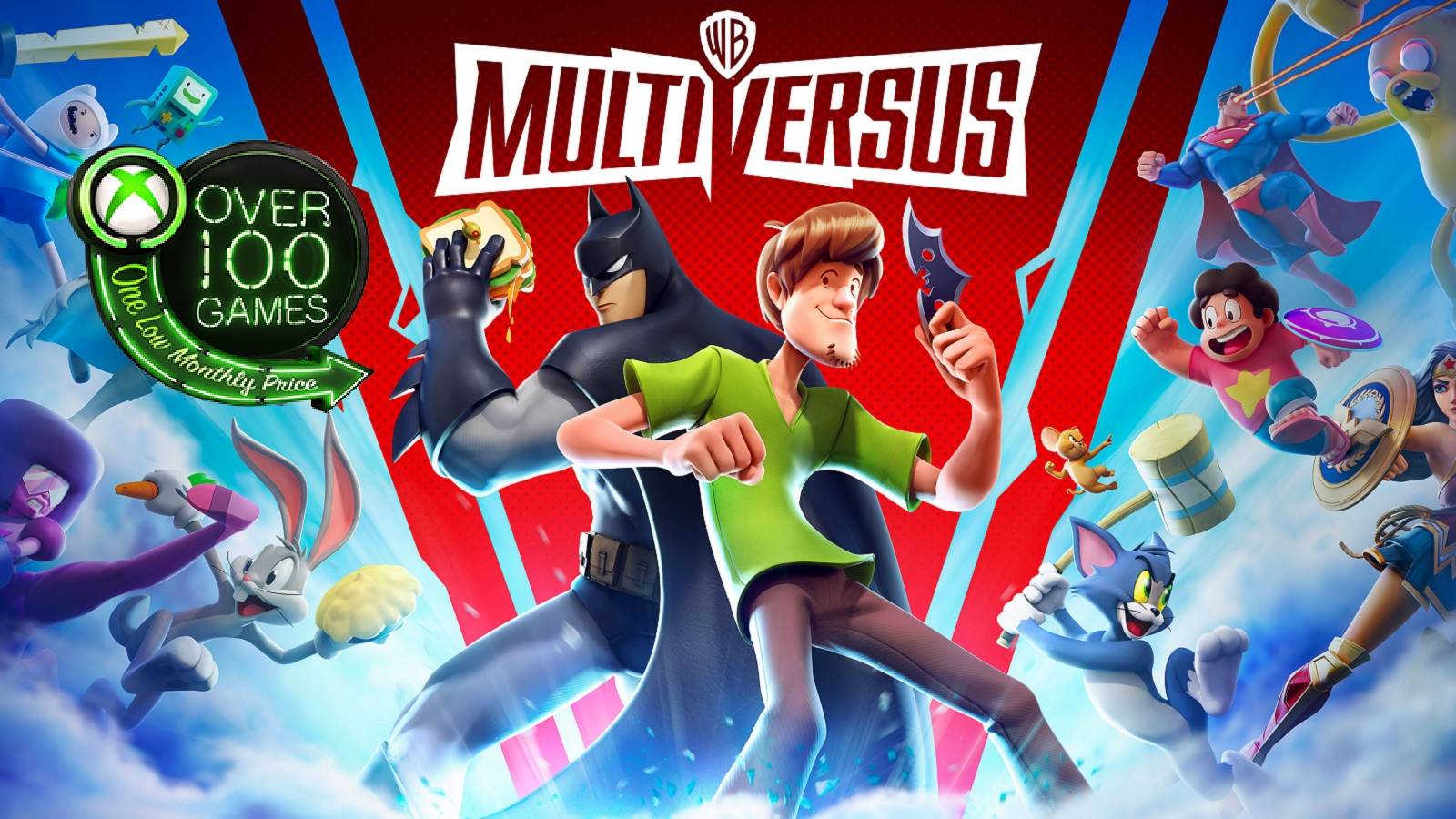 multiversus with xbox game pass logo