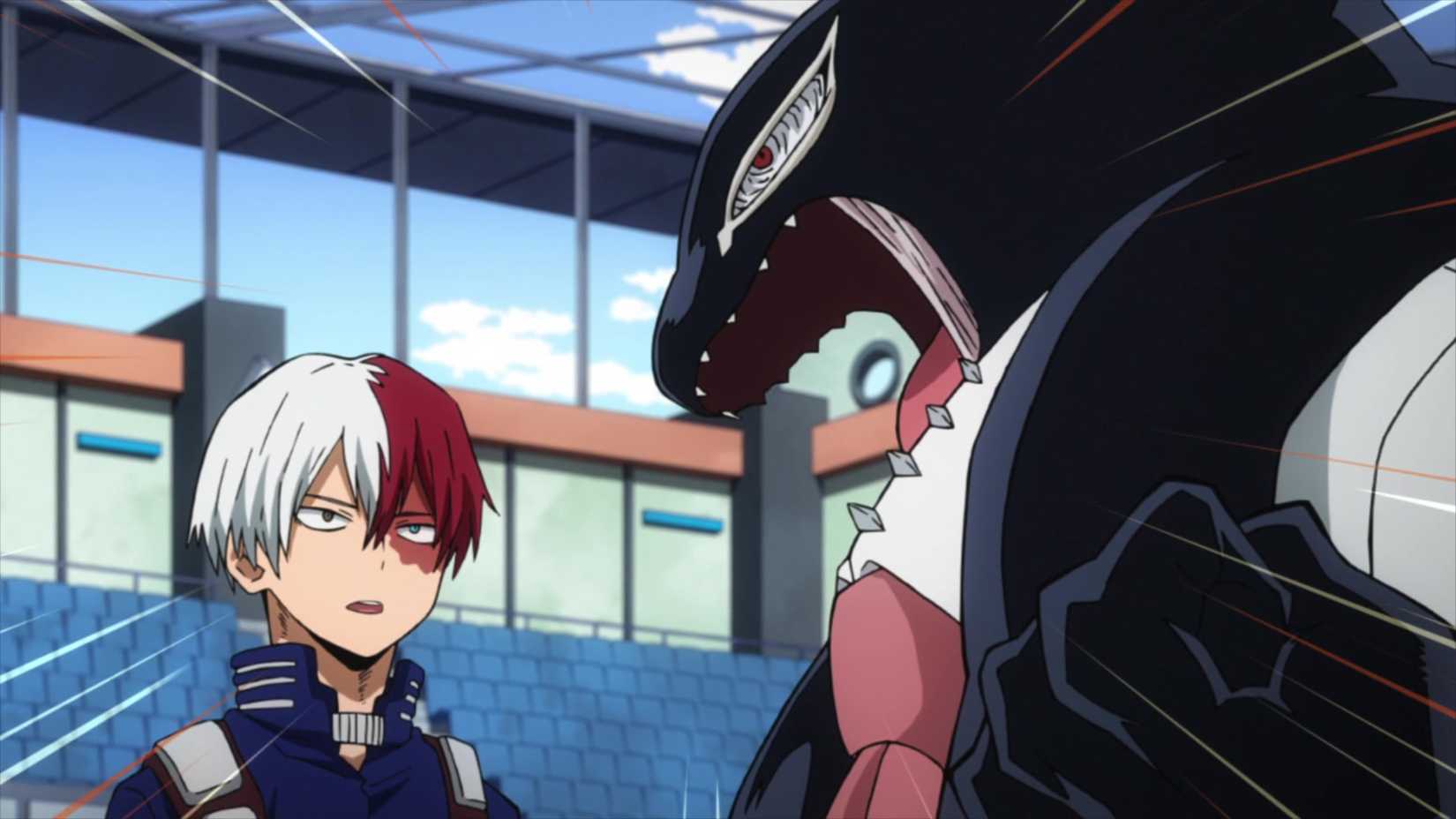 my hero academia gang orca yelling at todoroki