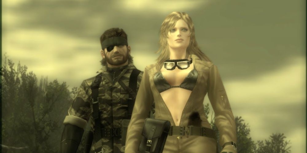 naked snake with eva