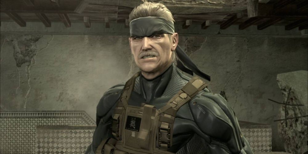 old snake from metal gear solid 4