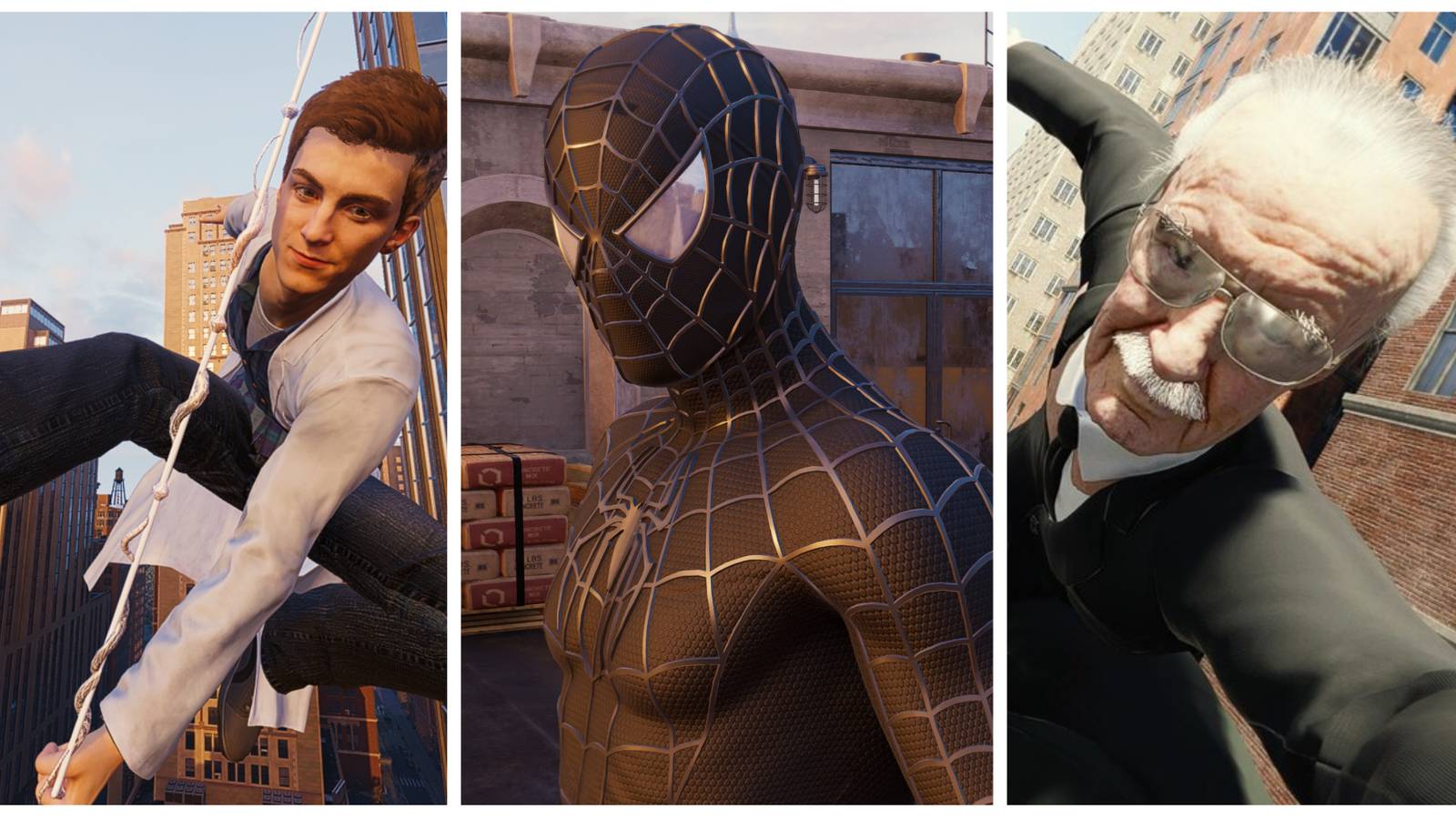 peter parker, sam raimi spider-man, stan lee, as marvel's spider-man mods