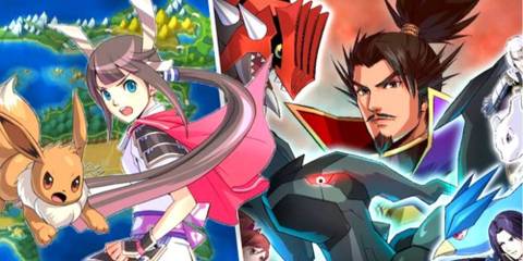 pokemon conquest promo art of different warlords 