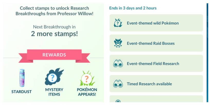 pokemon go event research