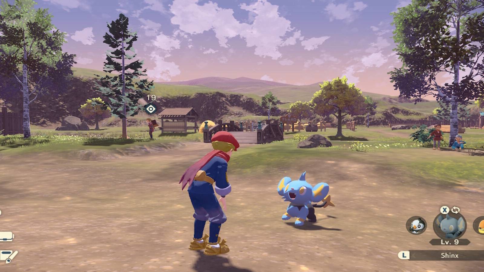 Trainer by Shinx in Field in Pokemon Legends Arceus