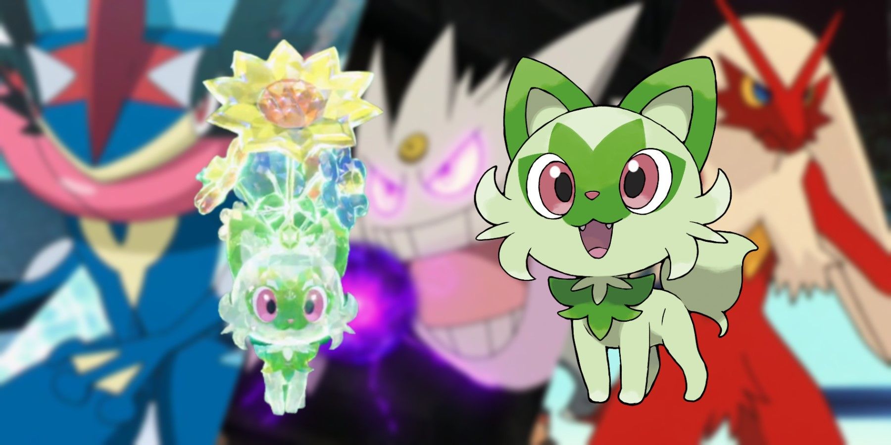 All Starter Evolutions in Pokemon Scarlet & Violet: Sprigatito