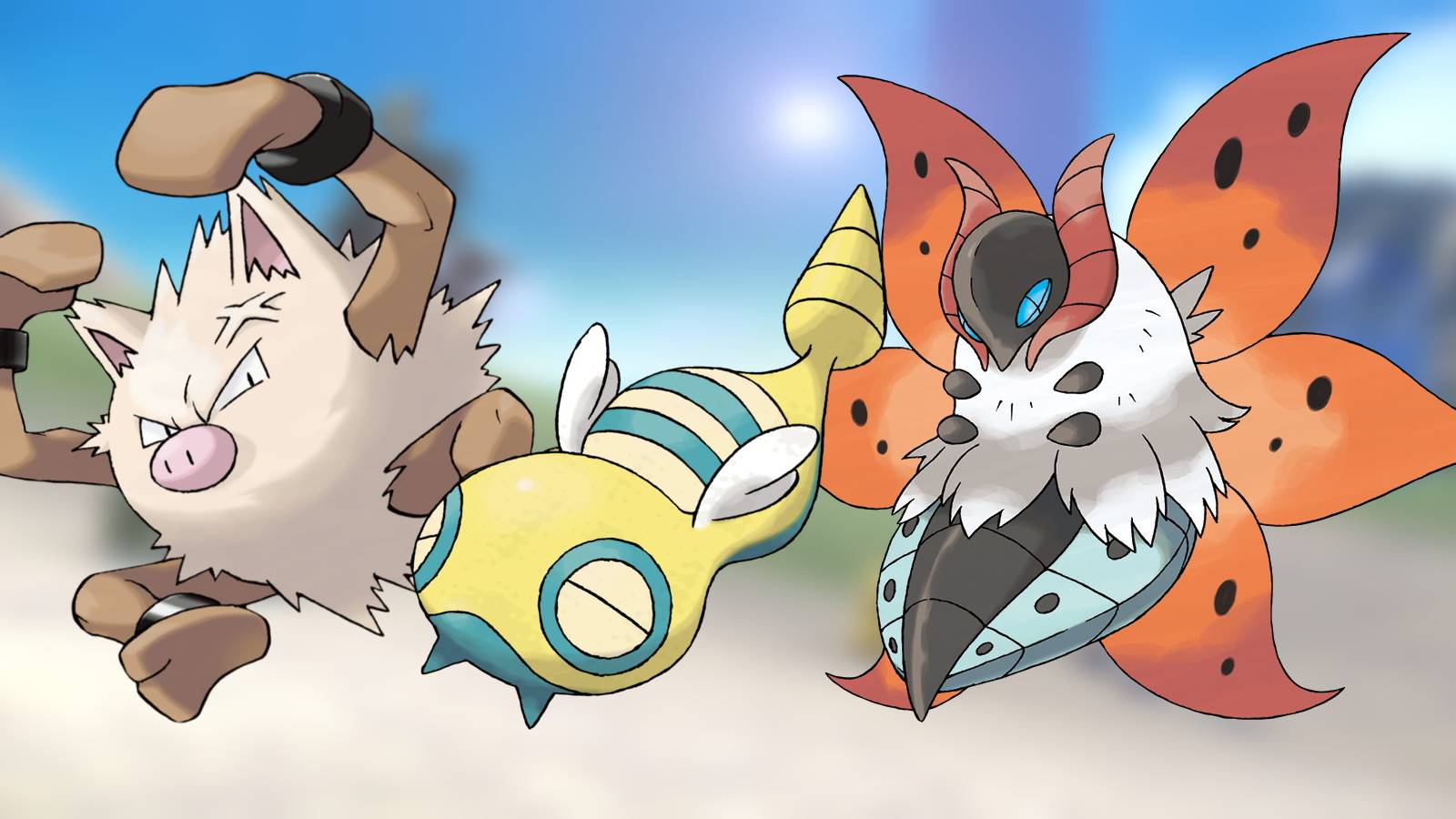 pokemon scarlet and violet rumors primeape dunsparce and volcarona