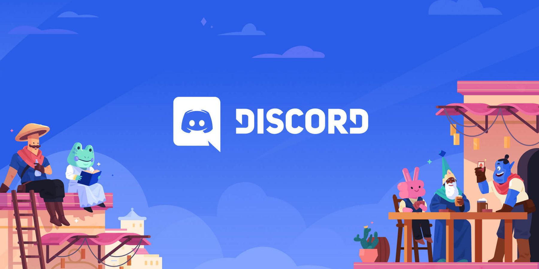 discord logo with friends