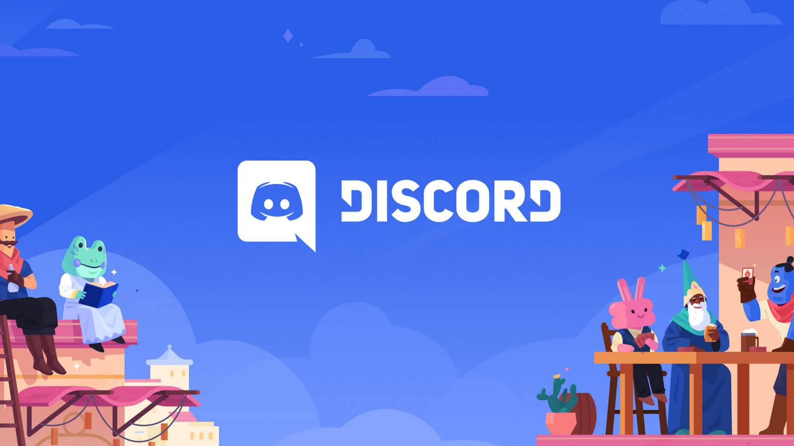 discord logo with friends