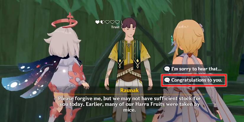 raunak first question answer in genshin impact