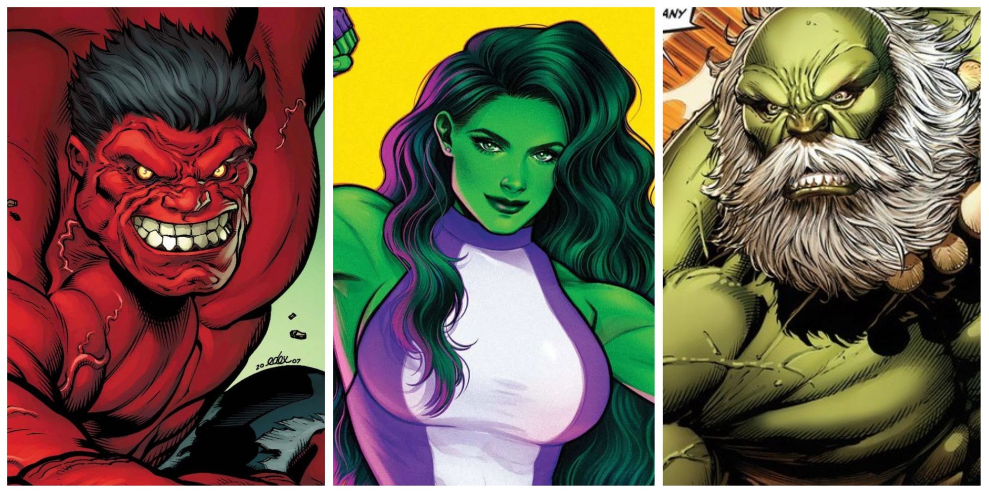 red hulk, she-hulk and maestro hulk