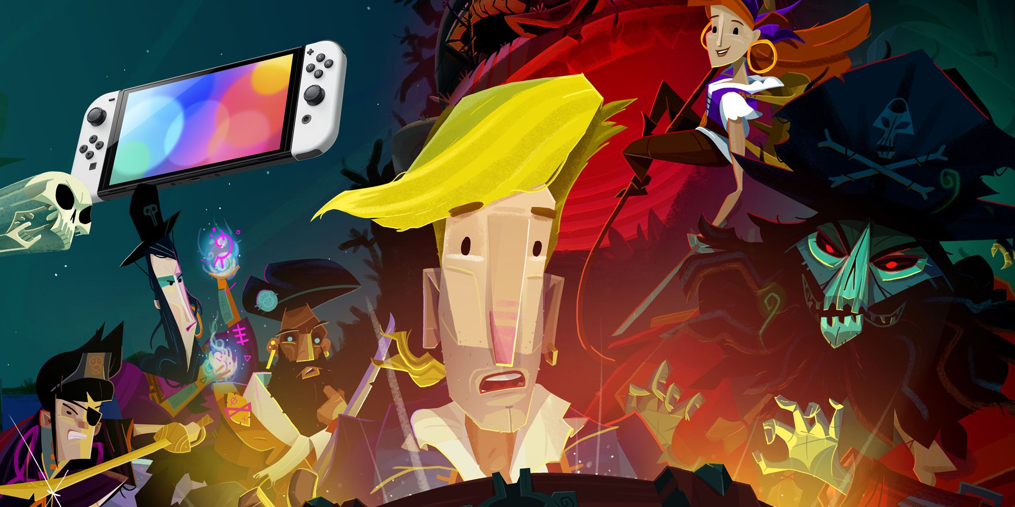 Return to Monkey Island Key Art and a Switch OLED