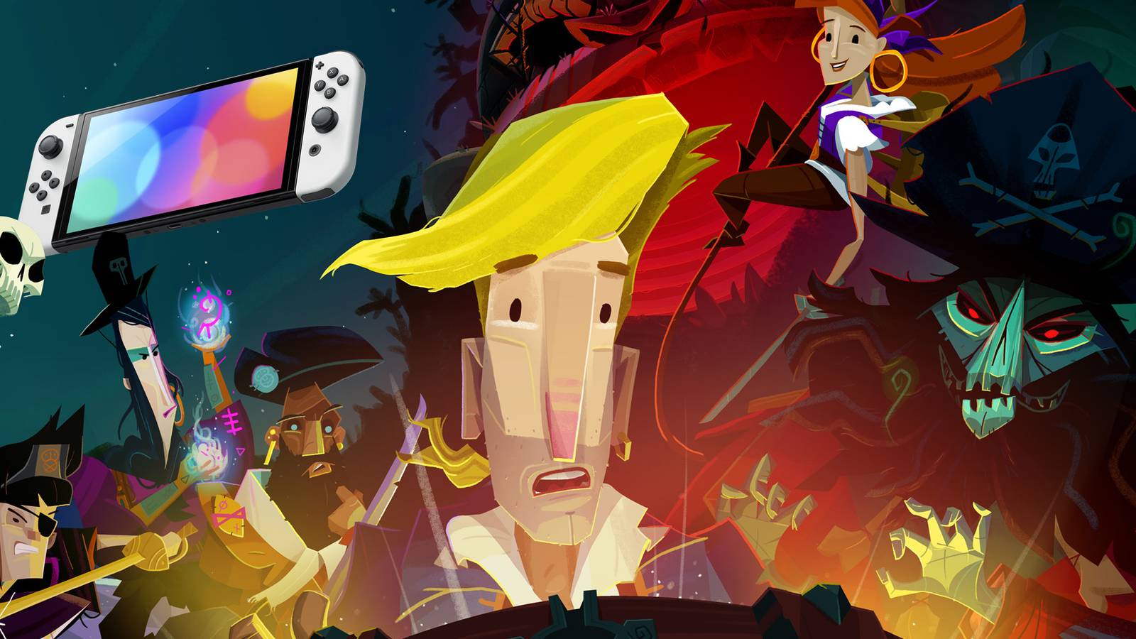 Return to Monkey Island Key Art and a Switch OLED
