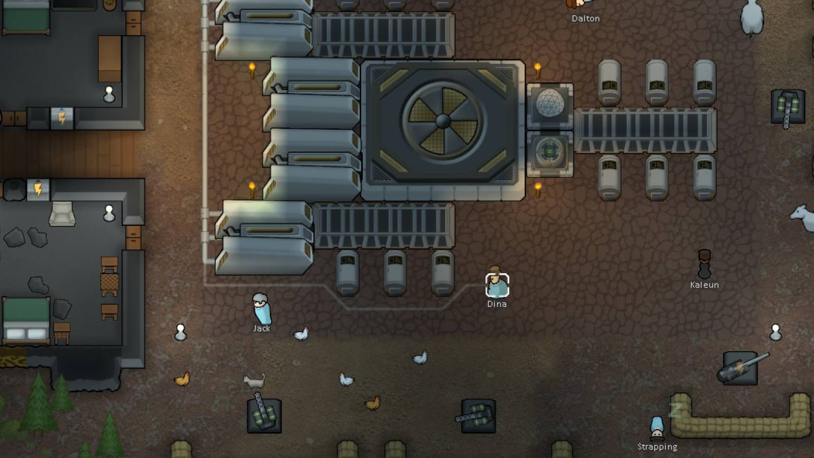 RimWorld Cows and Chickens