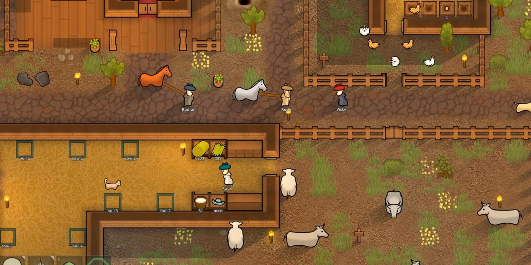 RimWorld Horses Pen and Stable