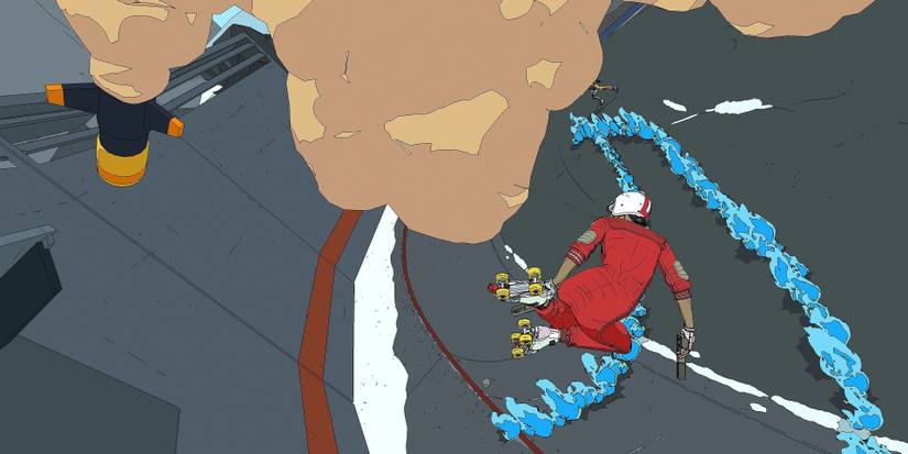 rollerdrome payer dodging missles 