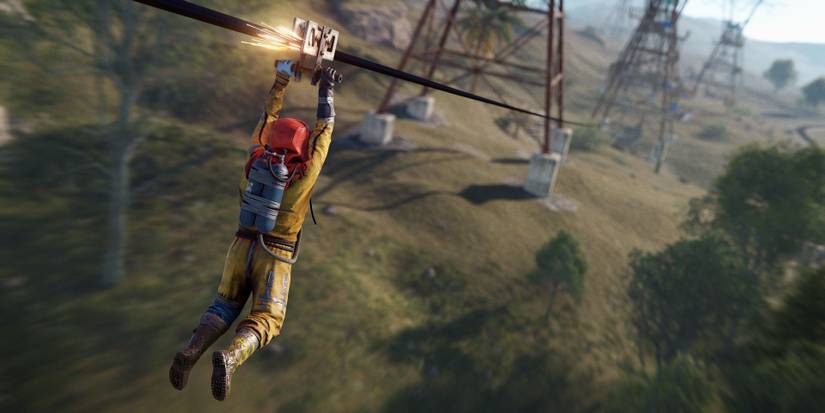 rust player using a zip line Cropped