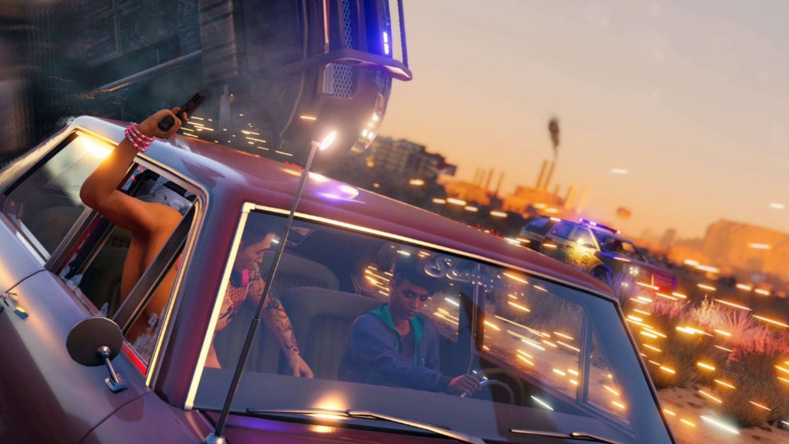 saints row reboot driving car