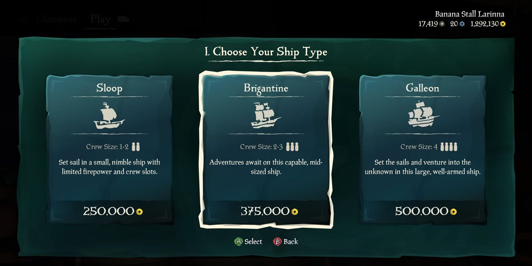 sea of thieves ship purchase