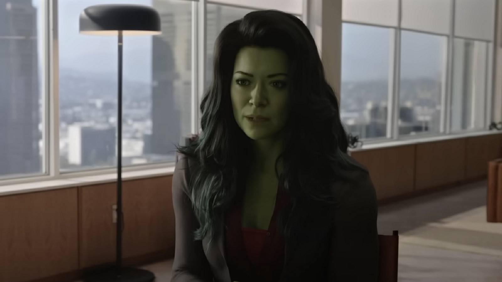 she-hulk sitting in chair