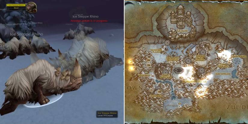 world of warcraft map highlighting where to skinning levels 400 to 450
