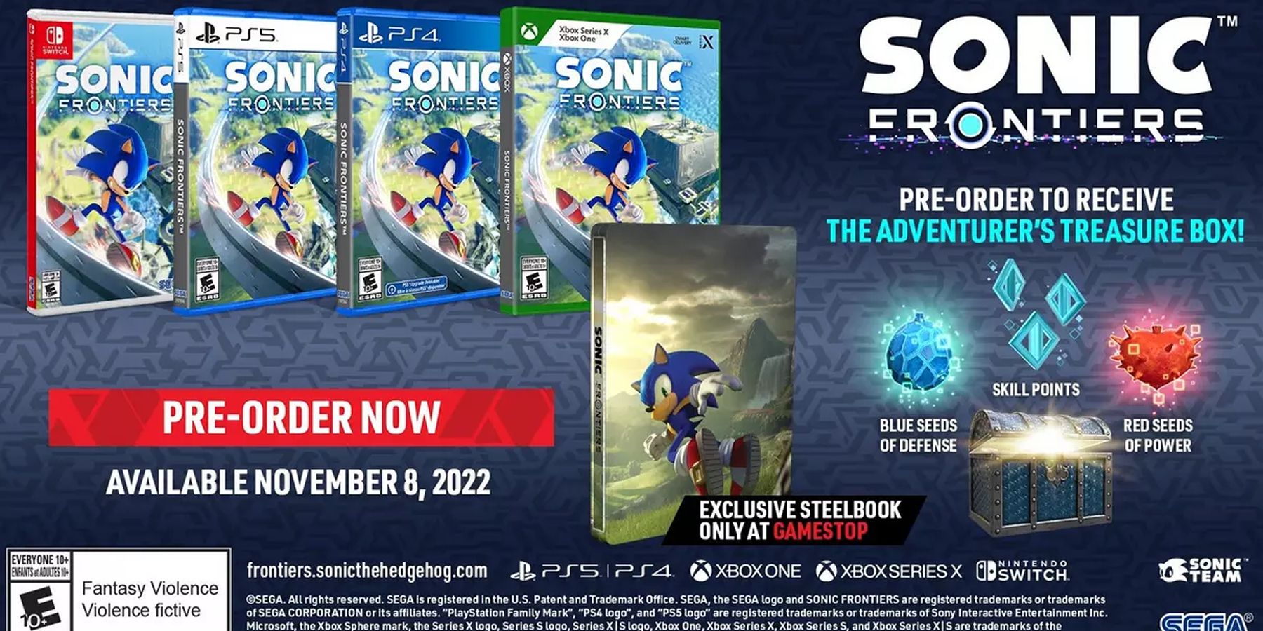 Sonic Frontiers Preorder Guide