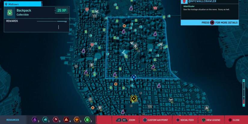 The World Map in Marvel's Spider-Man