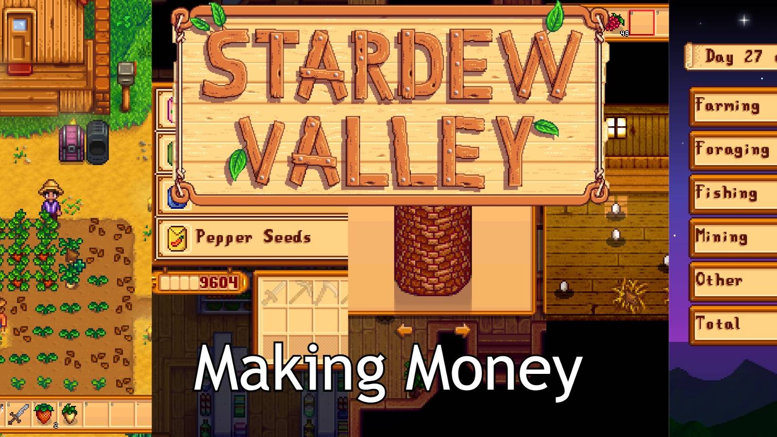 stardew making money and logo