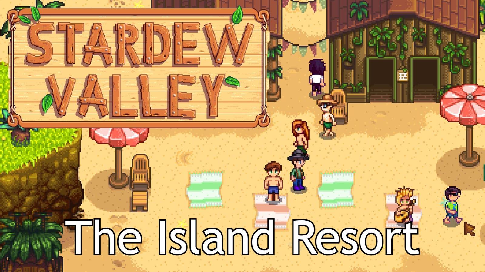 stardew valley island resort and title