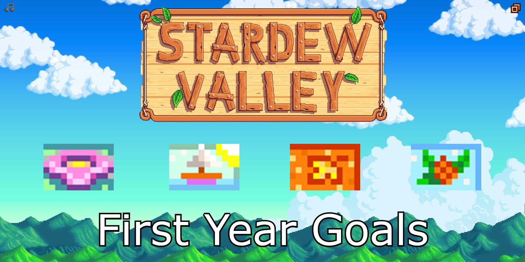 stardew valley logo and seasons