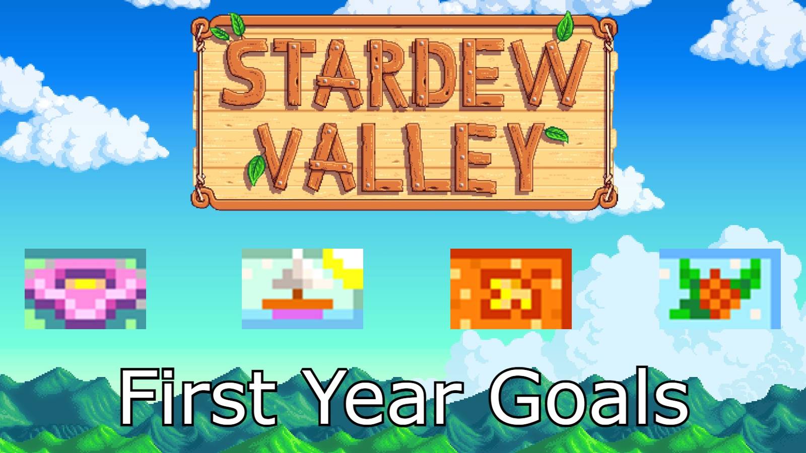 stardew valley logo and seasons