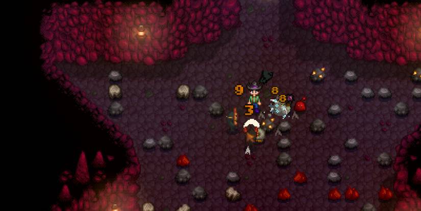 stardew valley mine fighting